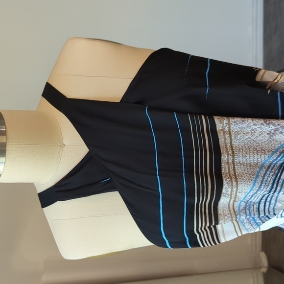 NEW Reiss Hope Jewel Print Halter Maxi Dress Navy White 10 evening formal - Picture 4 of 12